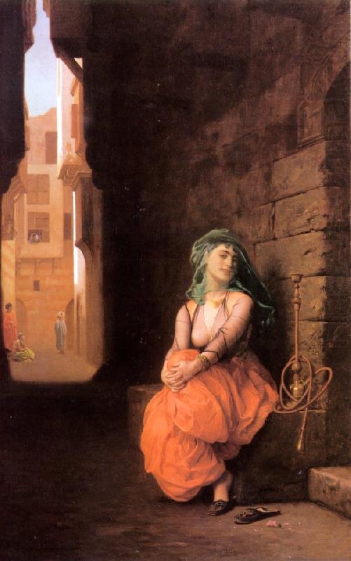 Arab Girl with Waterpipe, Jean Leon Gerome